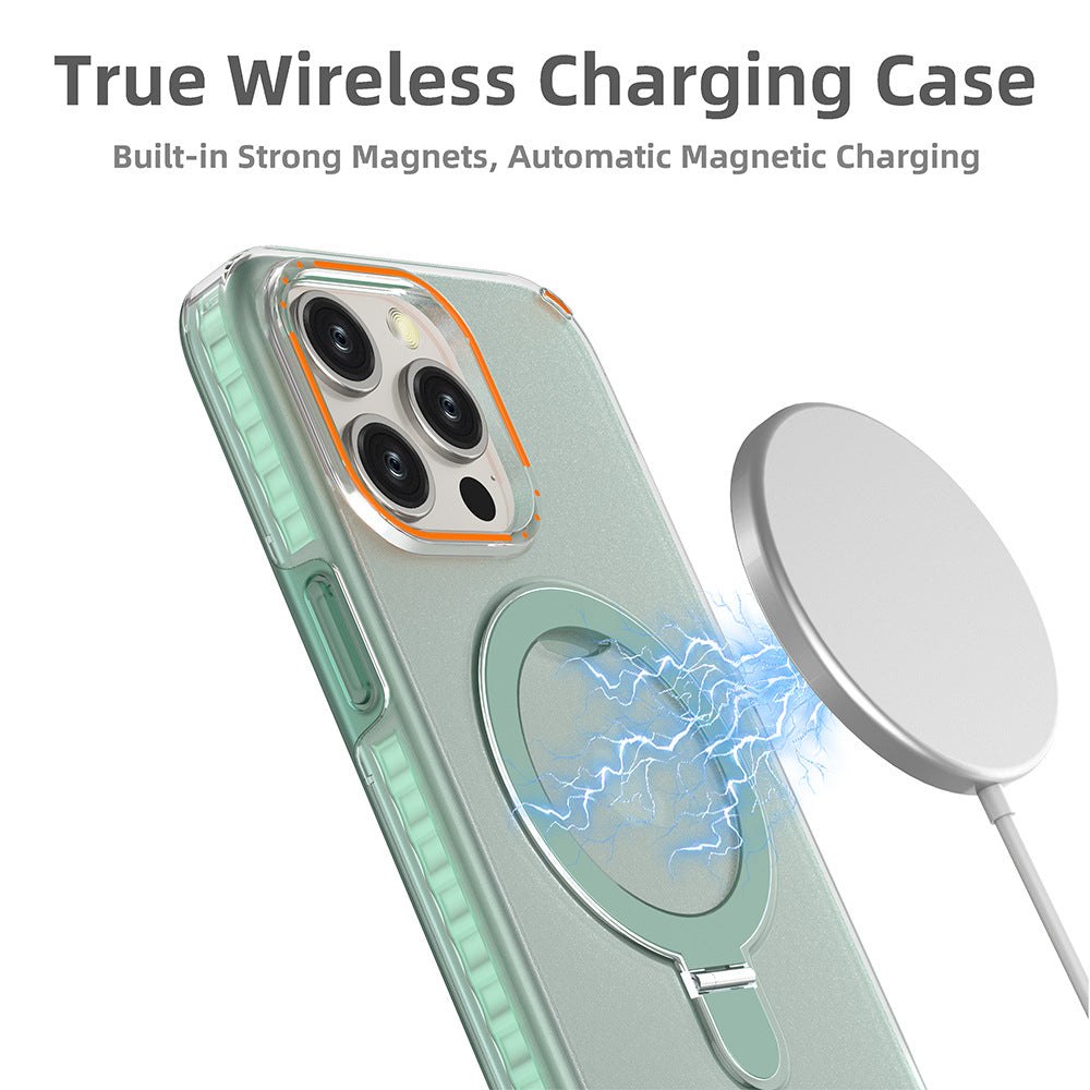 Colorful Magnetic Bracket iPhone Case with Holder Stand