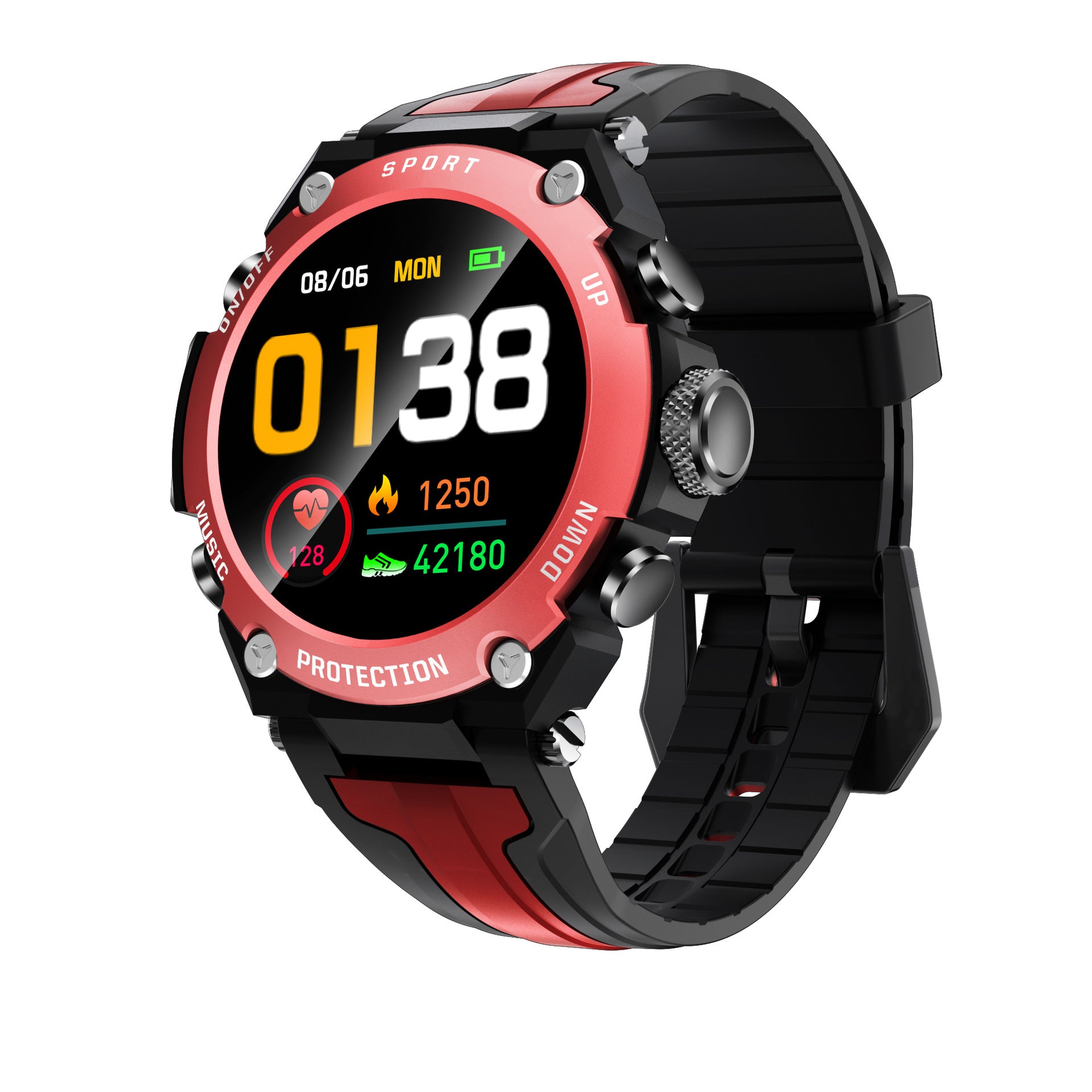 DK10 Bluetooth Smartwatch Featuring Heart Rate Monitor and Fitness Modes